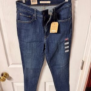 Levi's High Rise Skinny Jeans - Dark Blue